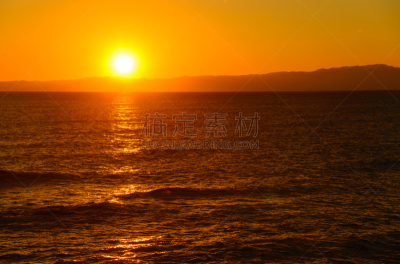 视角,美,水平画幅,无人,日本,曙暮光,户外,云景,海洋,镰仓市