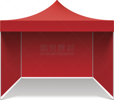帐篷,红色,大帐篷,凉棚,遮阳篷,休闲活动,建筑,无人,绘画插图,夏天