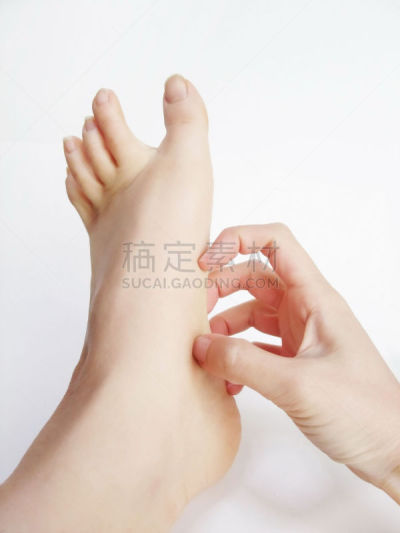 足,白色背景,皮炎,垂直画幅,简单,图像,皮肤状况,色彩鲜艳,脚掌,皮肤