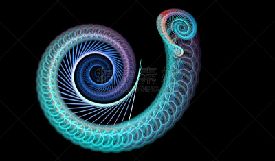 绘画插图,分形,抽象,螺线,黑色背景,梦幻运动游戏,图形打印,水平画幅,纹理效果,无人