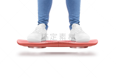 手推脚踏车,男人,厚木板,红色,分离着色,海凫,飞行板运动,滑板,滑板运动,轻轻浮起