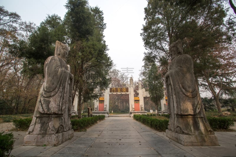 赤土陶器,古老的,过去,小路,平衡折角灯,钟山风景名胜区,明十三陵,南京,古代文明,水平画幅