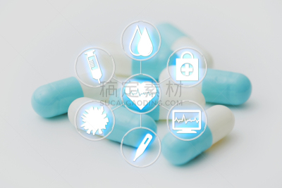 健康保健,计算机图标,影棚拍摄,白色背景,蓝色,营养品,图像,静物,水平画幅,特写