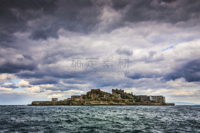 岛,被抛弃的,九州,水平画幅,无人,日本,废城,亚洲,长崎,长崎市