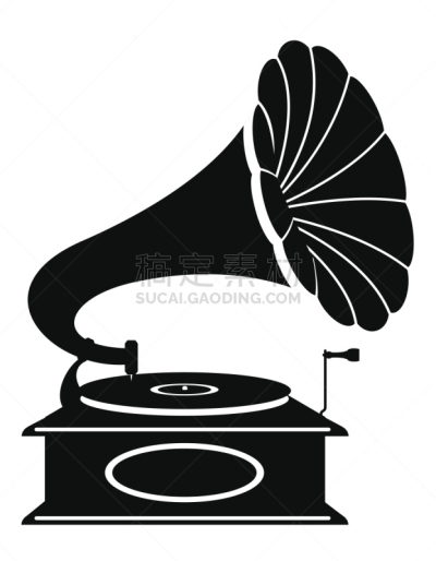 留声机,过时的,绘画插图,矢量,计算机图标,40-80年代风格复兴,唱盘,磁盘,模拟设备,档案