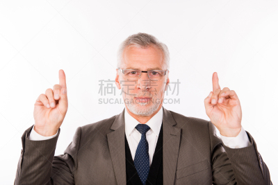 眼镜,男商人,套装,高雅,正下方视角,注视镜头,平衡折角灯,老年男人,专业人员,仅男人