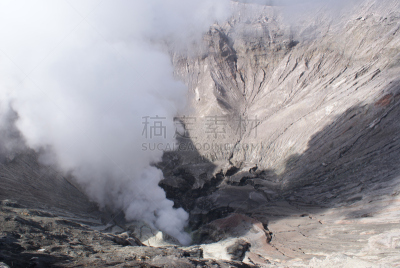 爪哇,火山,婆罗摩火山,印度尼西亚,泗水,美,公园,水平画幅,火山地形,早晨