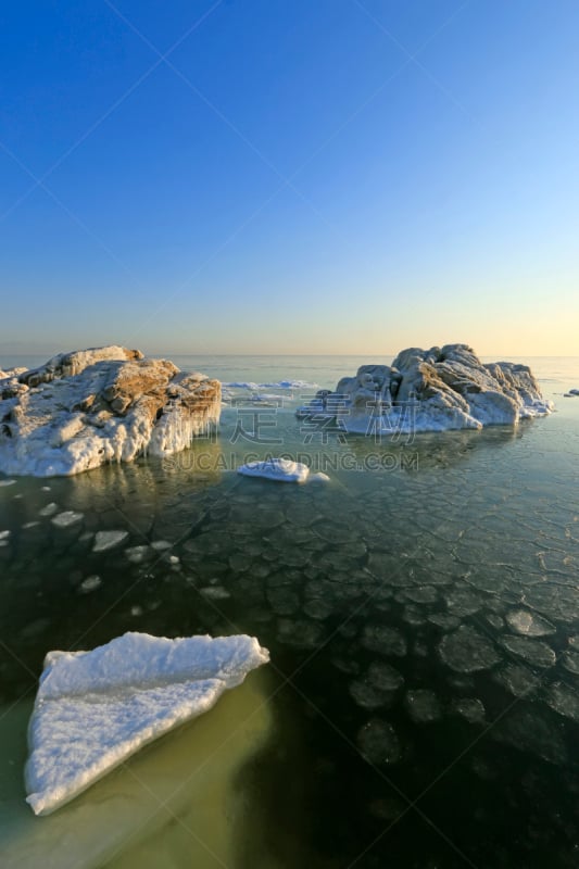 海滩,中国,北戴河,风景,北戴河区,秦皇岛,两极气候,地质学,太平洋,冰河