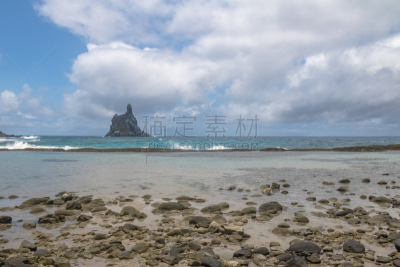 费尔南多迪诺罗尼亚,帕南布科洲,海滩,巴西,莫罗古堡,背景,修道士,群岛,生态旅游,大西洋群岛