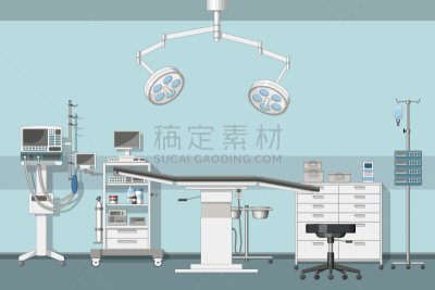手术室,绘画插图,气体交换,急救包,吧椅,健康保健,计算机,技术,地板,医疗器械