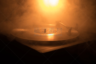 聚会的音乐主持人,技术,唱片,音乐,唱盘,背景,放音设备,多样,噪声,进行中