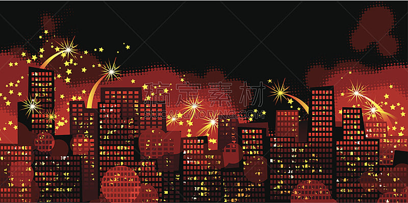 城市,节日,焰火,现代,象节,盖伊福克斯日,加拿大国庆日,星迹,天空