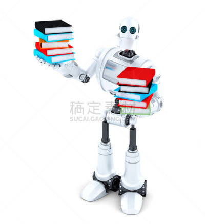 书,背景分离,自动的,分离着色,精装书,垂直画幅,未来,书店,无人,绘画插图