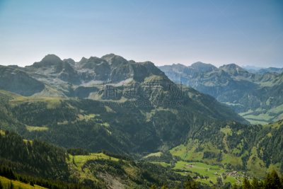 瑞士阿尔卑斯山,风景,接力赛,摄像机拍摄角度,山脊,草,岩石,夏天,户外,高处
