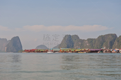 乡村,泰国,岛,自然,水,宁静,旅游目的地,水平画幅,地形,无人