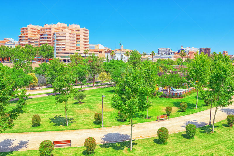 Urban views of Valencia, is the capital of the community of Valencia and the third largest city in Spain.