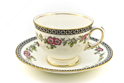 茶杯,茶,空的,瓷器,水平画幅,彩色图片,无人,茶碟,陶瓷制品,马克杯