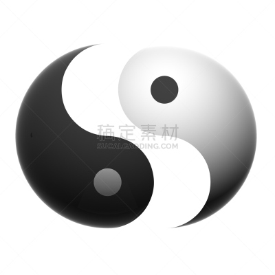 阴阳符,留白,形状,无人,绘画插图,符号,计算机制图,计算机图形学,两个物体,反差
