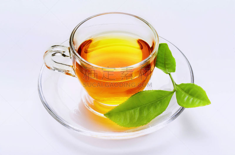 茶树,枝,清新,杯,茶叶,水平画幅,无人,茶碟,玻璃,饮料
