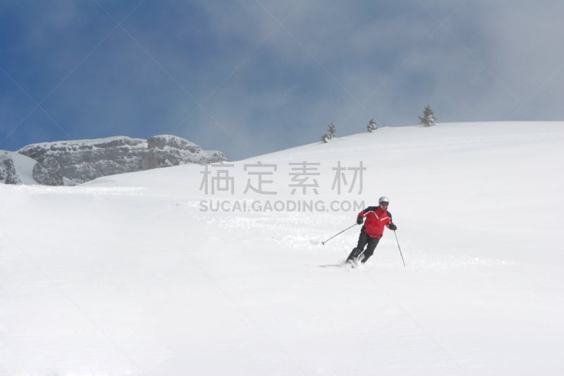 休闲活动,水平画幅,山,雪,滑雪坡,户外,运动,彩色图片,冬天,危险