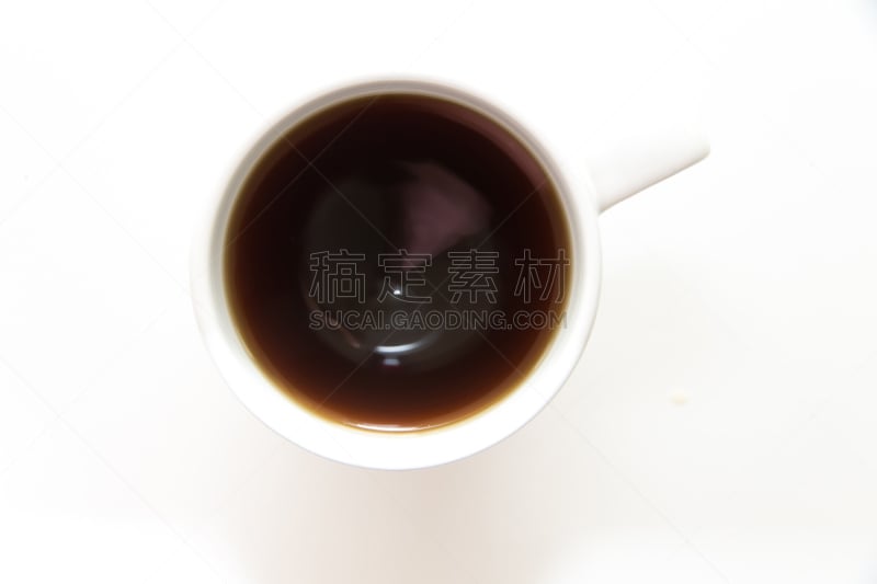 杯,咖啡,高视角,水,烤咖啡豆,褐色,水平画幅,热饮,早晨,饮料