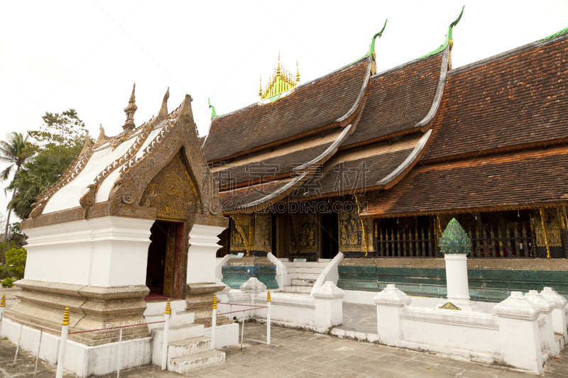 老挝,香通寺,班尼特蝴蝶鱼,琅勃拉邦,万象,丁字裤,天空,教堂,艺术,水平画幅