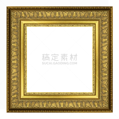 边框,黄金,绘画艺术品,分离着色,华丽的,空的,一个物体,背景分离,美术工艺,复古风格