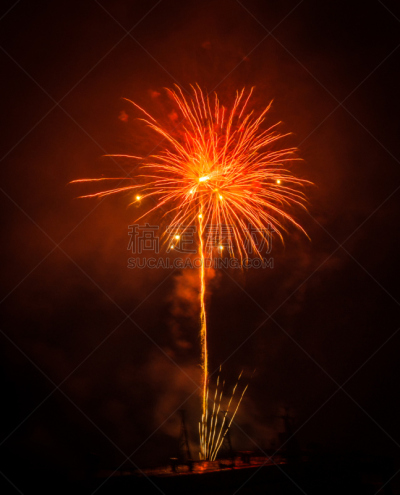 佩特雷,放焰火,希腊,伯罗奔尼撒,垂直画幅,天空,美,人造的,夜晚,户外