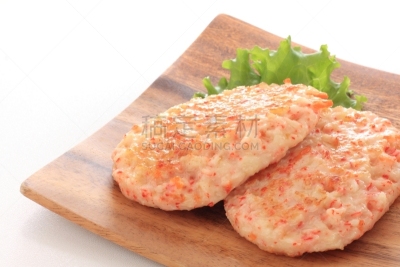 东方食品,炸鱼饼,锅,鱼糕,白色背景,海产,日本食品,食品,室内,图像