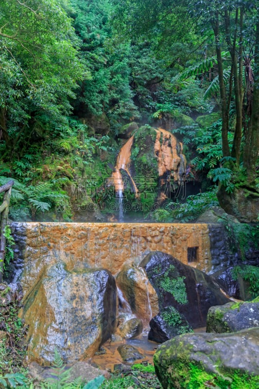 亚速尔群岛,温泉池,圣米高岛,温泉,沸腾的,垂直画幅,水,喷泉,古老的,大西洋群岛