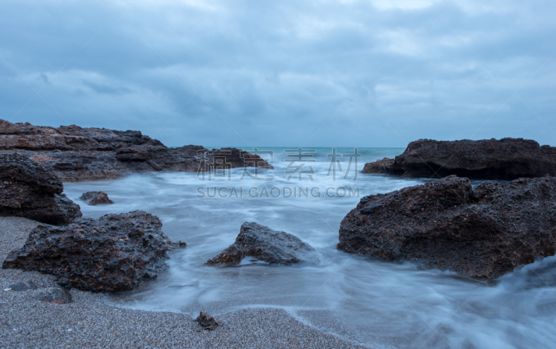 卡斯特利翁,海洋咖啡馆,自然,水,天空,美,水平画幅,地形,无人,水平线