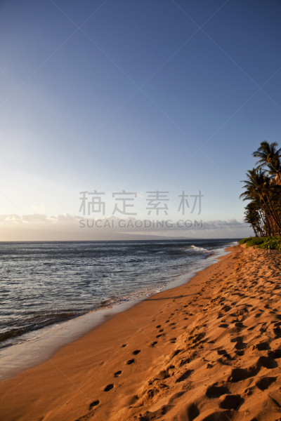 海滩,宁静,卡阿纳帕利沙滩,毛伊岛,垂直画幅,美,度假胜地,沙子,无人,夏天