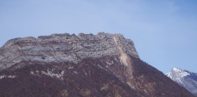Grenoble, France – March 12, 2019: photography showing the Alps mountain and the villages surrounding the city of Grenoble, France. The photography was taken in the city of Grenoble, France.