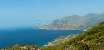 风景,海湾,水,天空,克里特岛,水平画幅,无人,夏天,户外,拉西锡