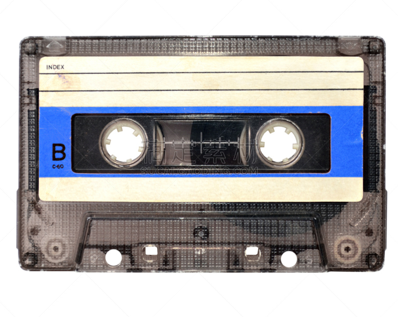 盒式录音带,1970年-1979年,水平画幅,无人,古老的,古典式,线轴,背景分离,侧面视角,白色