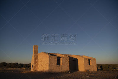 偏远的,古老的,云,图像,伯兹维尔,无人,废墟,偏远地区,烟囱,澳大利亚