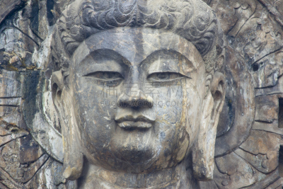特写,佛,龙门石窟,洛阳,洞室,灵性,雕塑,古董,艺术,水平画幅
