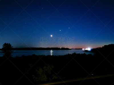 风景,岛,一只动物,灵感,休闲活动,水平画幅,星星,夜晚,无人,大西洋