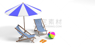 绘画插图,海滩,分离着色,设备用品,留白,三维图形,白色背景,球,一个物体,海滩充气球