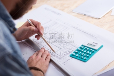 金融,做计划,建筑师,办公室,水平画幅,男商人,特写,男性,工作室,建筑业