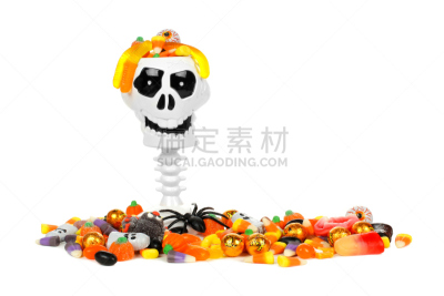 糖果,毛毛虫软糖,玉米糖,软糖,颅骨,果味软糖,水平画幅,南瓜,动物身体部位