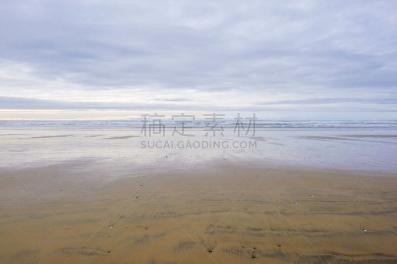 俄勒冈州,海岸线,海滩,自然,俄勒冈郡,奥勒冈海滨,水平画幅,沙子,无人,户外