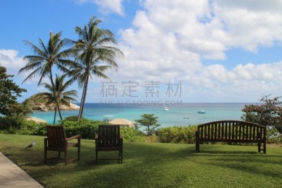澳大利亚,昆士兰州,水,天空,水平画幅,云,沙子,无人,夏天,户外