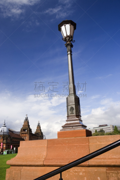 格拉斯哥,灯,垂直画幅,灯笼,无人,铁,金属,路灯,彩色图片