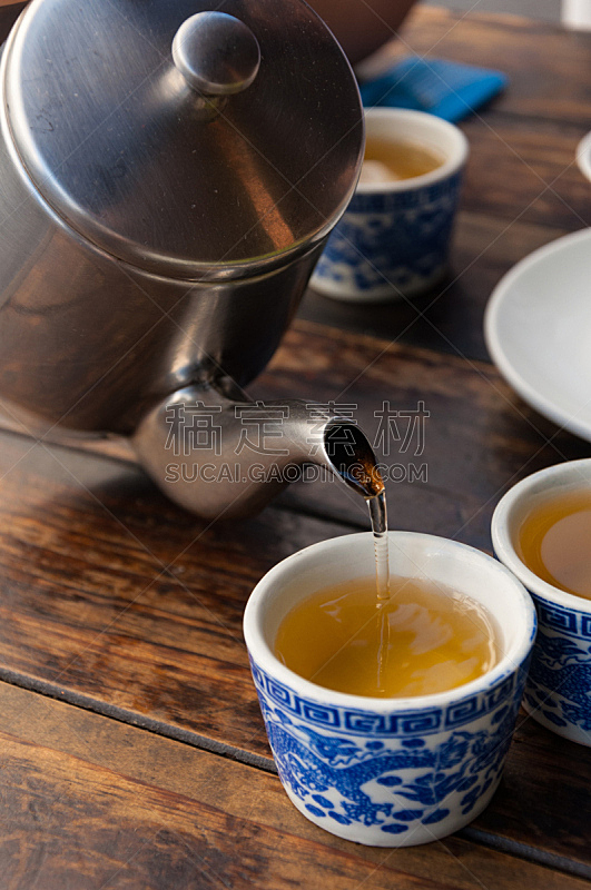 茶,热,壶,传统,乌龙茶,垂直画幅,无人,组物体,饮料,锅