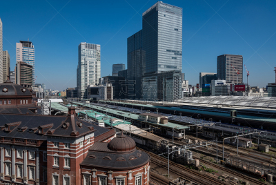 丸之内,东京,建筑外部,东京站,办公室,水平画幅,夜晚,商店,银座,都市风景