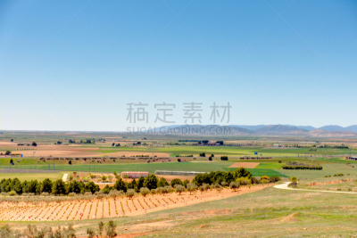 西班牙,阿尔卡萨尔-德圣胡安,唐吉诃德,田园风光,户外,古老的,建筑,图像,水平画幅,无人