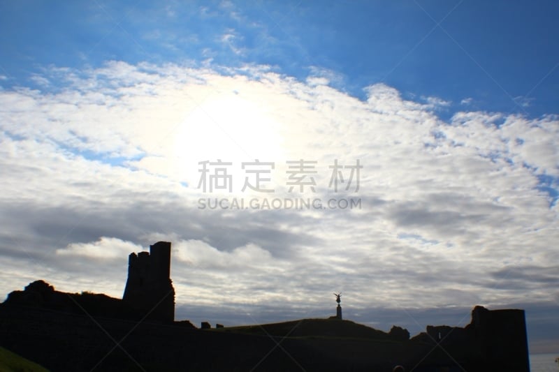 夏天,爱博雷斯维斯,天空,水平画幅,无人,蓝色,威尔士,户外,云景,2015年