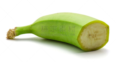 芭蕉,分离着色,清新,极乐鸟属,圆柱体,长的,生物,飞机,动物皮,未成熟的