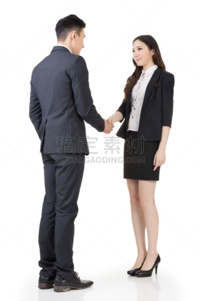 男人,女商人,垂直画幅,美,女人,领导能力,美人,全身像,人,男商人
